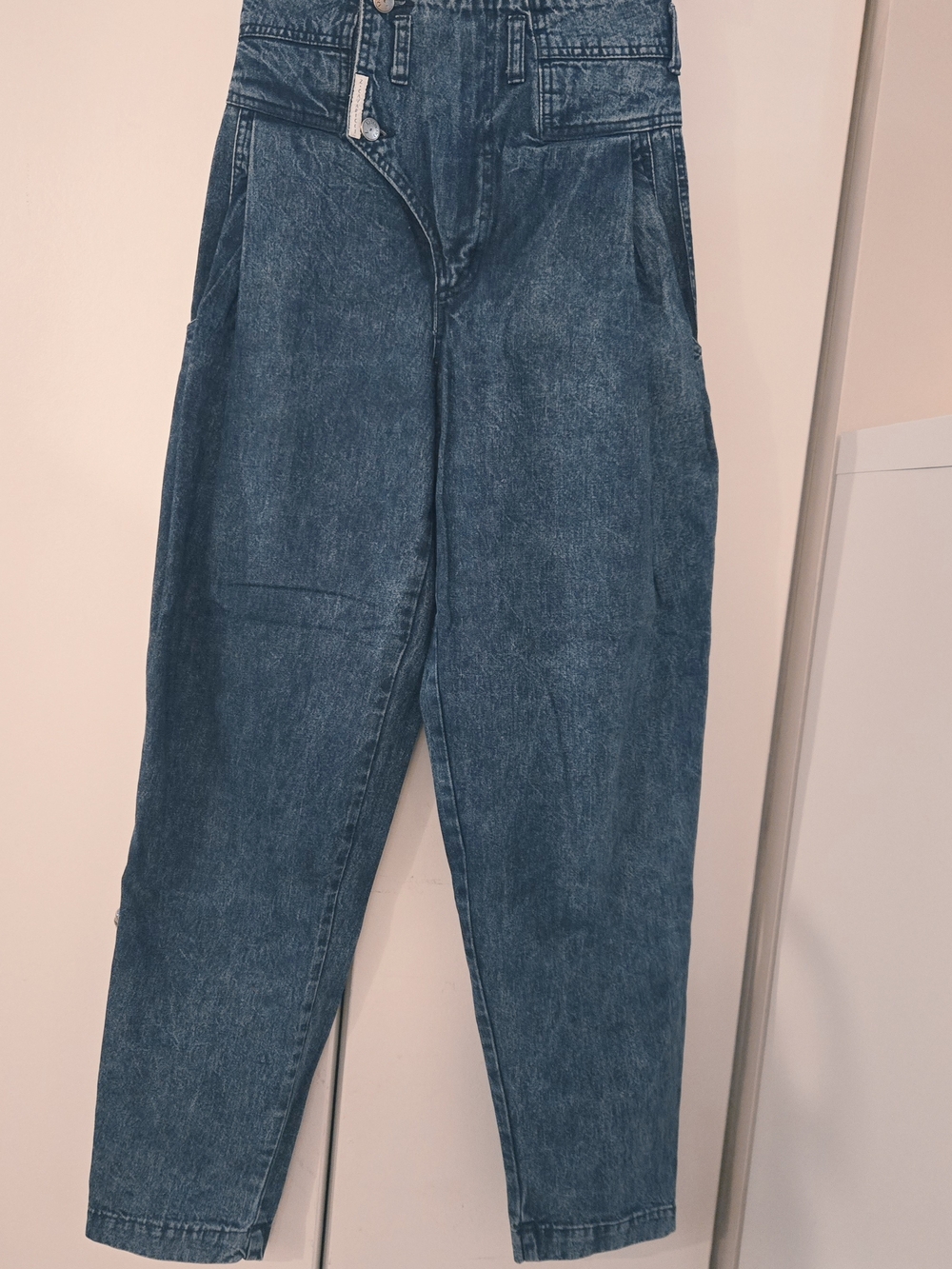 Vintage 80s 90s Z Cavaricci High Waisted Acid Wash Pleated Jeans